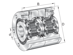 舍弗勒 INA ZKLF3590-2RS-2AP-XL 推力角接触球轴承